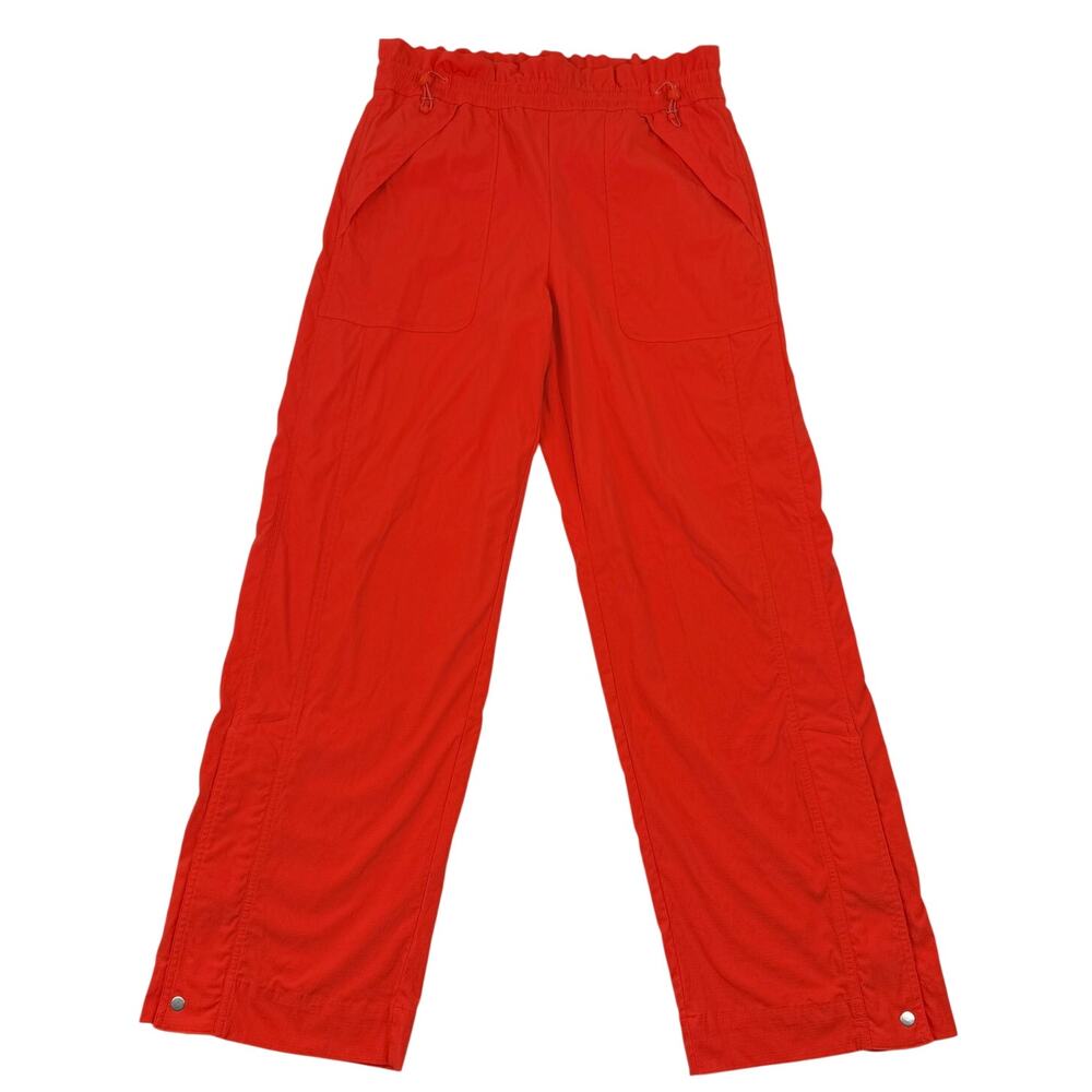 Athleta Trekkie High Rise Parachute Pant Vermillion Orange Gorpcore Outdoors 8